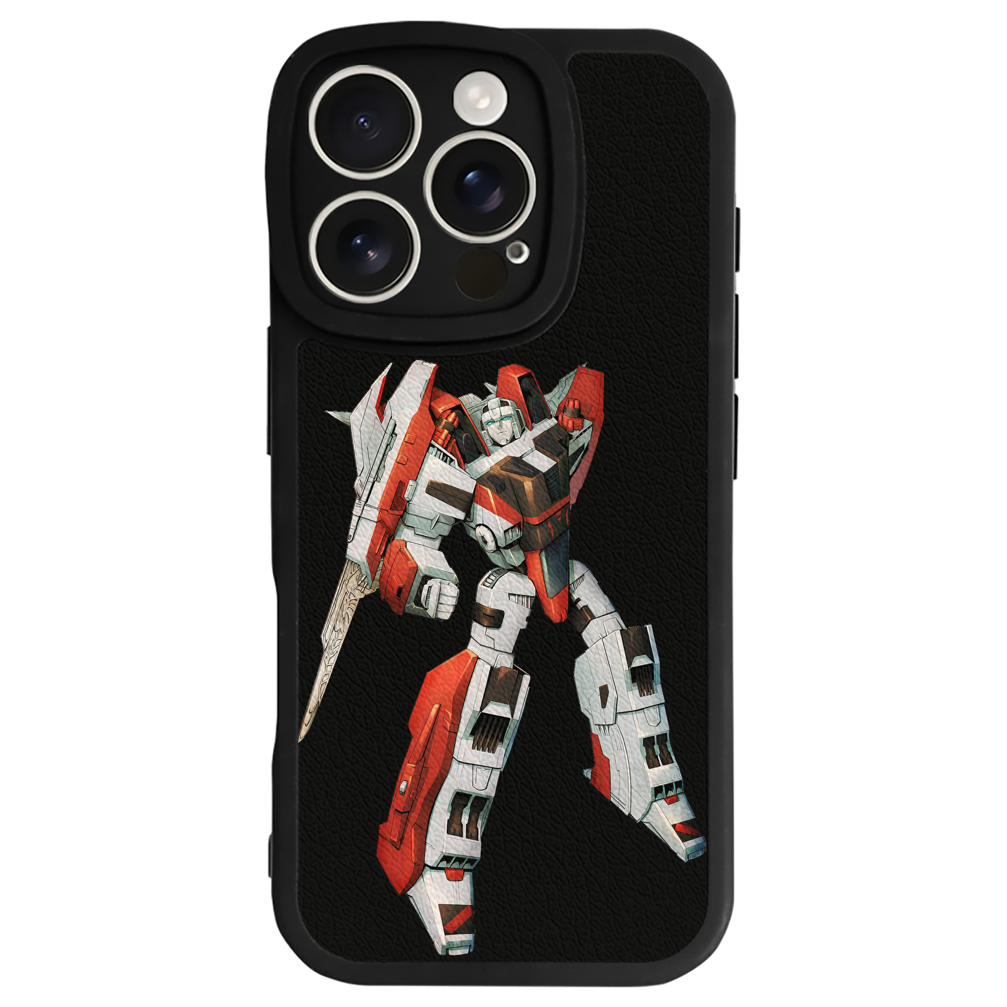 （画像用） Transformers トランスフォーマー 【iPhone 16シリーズ対応】シリコンスマホケース（レザー調） 材質：シリコン